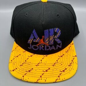 Air Jordan‎ Hat Men Black Yellow Jumpman Snap Back Cap